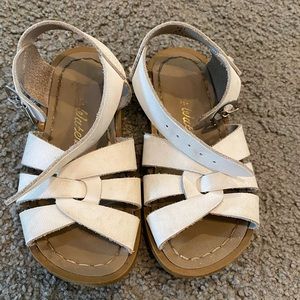 White Saltwater Sandals